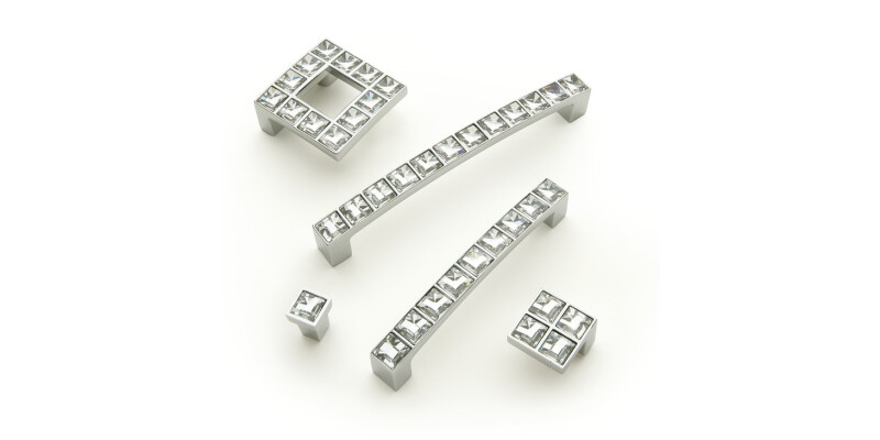 Crystal Pull Hdl ZA Pol Chr 16mm cc