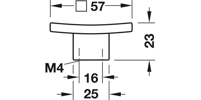 Flynn Knob ZA SS Effect 57x57mm