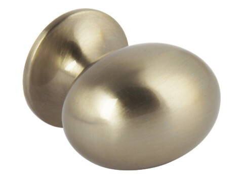Oval Knob ZA SS Effect 25x36mm
