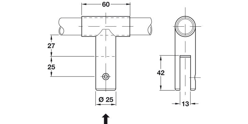 PBA Cub/Brd Hanger 316L SSS