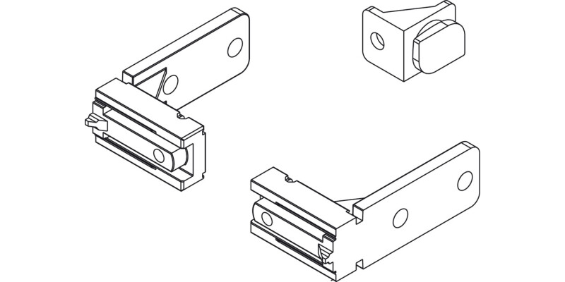 Gola Catenaria End Caps w Fixing Bracket