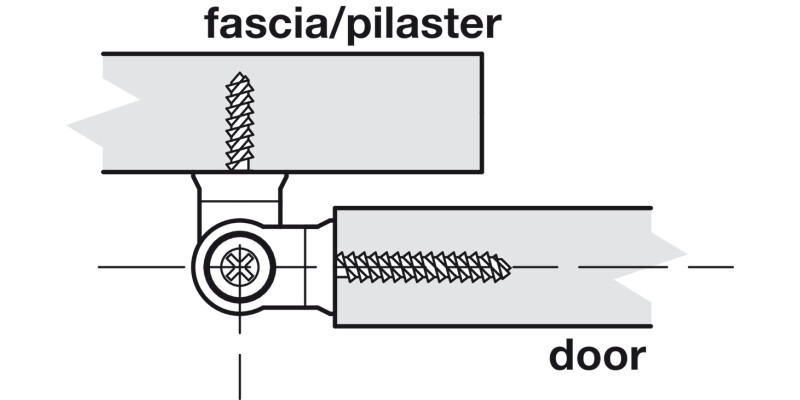 Cubicle Hinge Set Heavy Duty 17-21mm SA