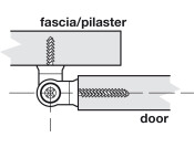 Cubicle Hinge Set Heavy Duty 17-21mm SA