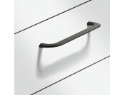 Curly D Pull Hdl ZA Black 64mm cc