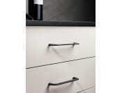 Curly D Pull Hdl ZA Black 64mm cc