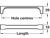 Colibri Pull Hdl ZA Pol Chr 160mm cc
