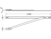 Door+Window Restrictor 350mm SS