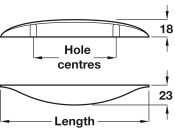Azalea Pull Hdl ZA Silver 9006 96mm cc