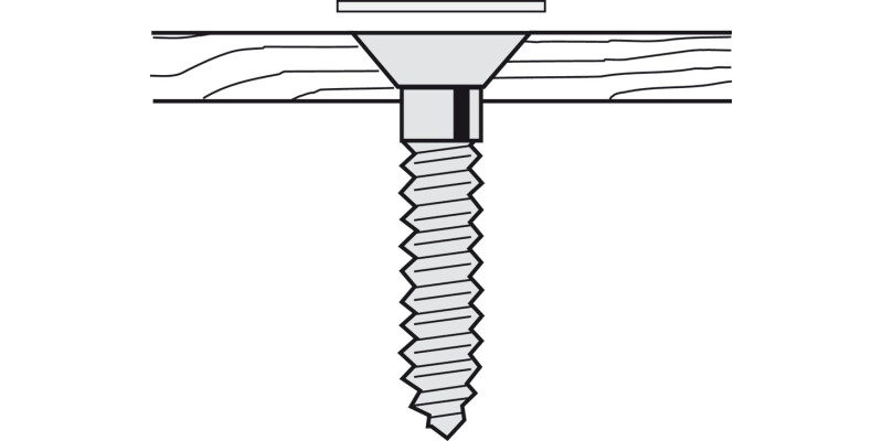 Cover Caps D18mm SA UF Wood Walnut x36pc