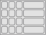Variant D 35mm Tray 16 Compartments Wht