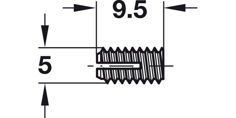 Expanding Sleeve D5x9.5mm Nylon Nat