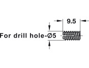 Expanding Sleeve D5x9.5mm Nylon Nat
