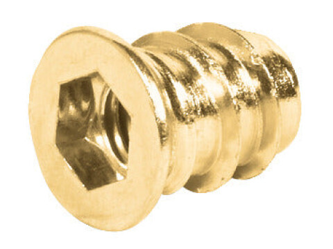 Screw-In Sleeve M6 D7.5x17mm SW6 Y/Chr