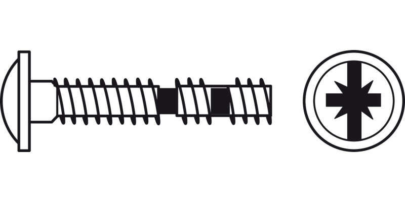 Snap off Screw M4x20-45mm