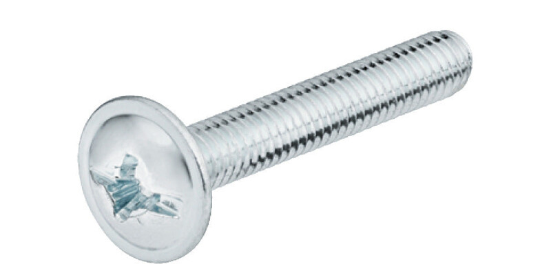 Handle Scr Flat/Combi M4x09mm St Glv