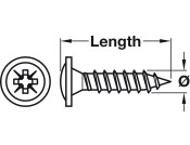 Spax® Scr Ful Flange PZ2 D4.0x13mm Wrx