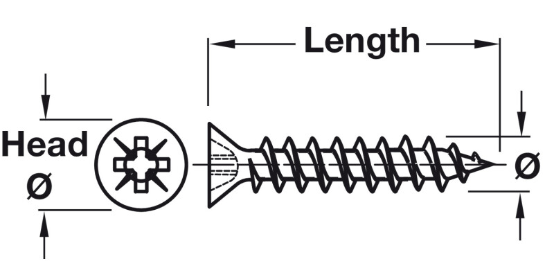 Multipurpose Scr Ful Csk PZ D3.5x12mm