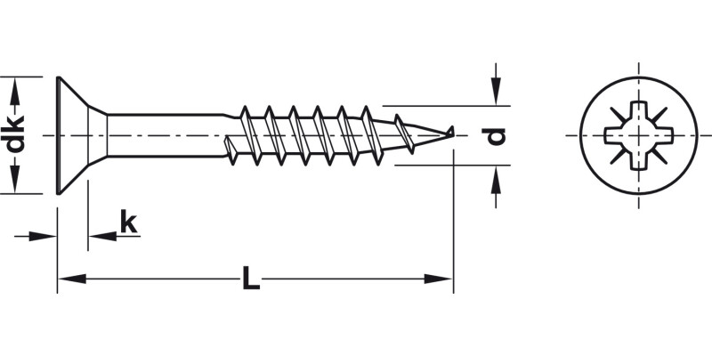 Hospa Scr Prt Csk PZ3 D6.0x70mm Glv