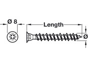 Carcase Assembly Screw PZ2 D4.0x45mm Black