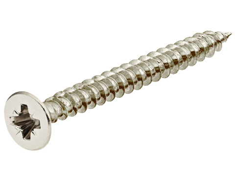 Hospa Screw, Chipboard, Countersunk Head, with PZ Cross Slot, Fully Threaded, St