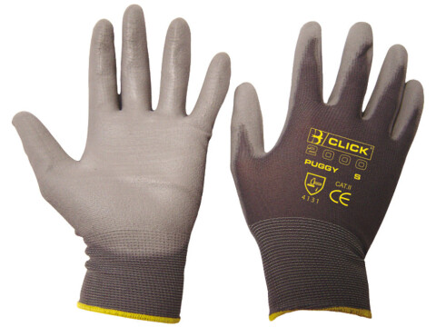 PU Coated Gloves Grey Large
