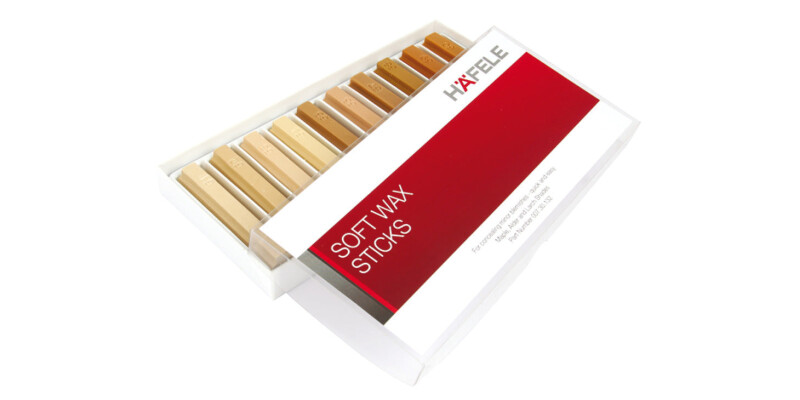 Soft Wax Sticks, for Repair Work, Length 80 mm, 10 in a Box, H&auml;fele