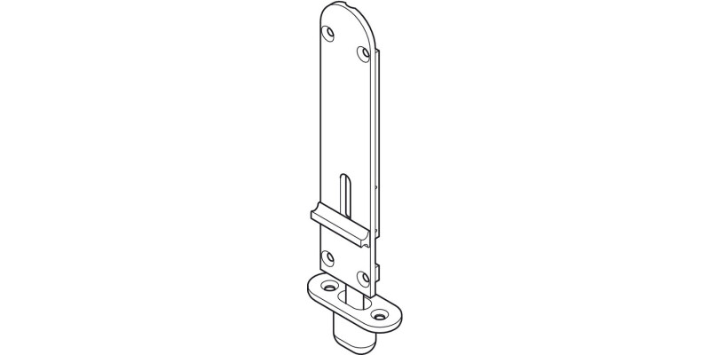 Flush Drop Bolt, without Lock, for Folding Patio Doors, H&auml;fele Fold 100-U