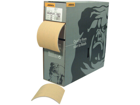 Abrasive Roll, Contains 200 Sheets, Mirka� Goldflex Soft