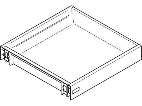 Moulded Plastic Drawer Pl Wht 430x500mm