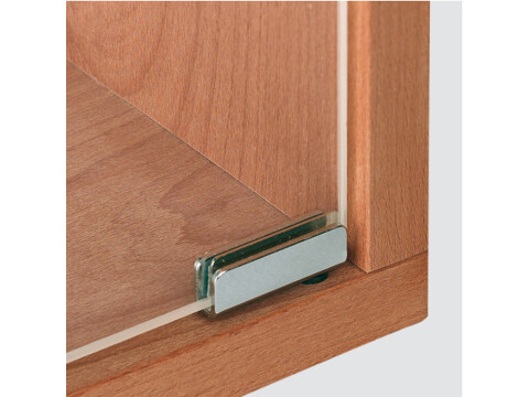 110D Simplex Glass Door Hinge St/Pl Blk