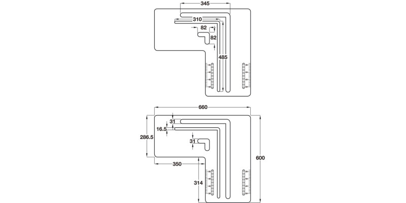 Belfast Aperture Jig for Wooden Worktops