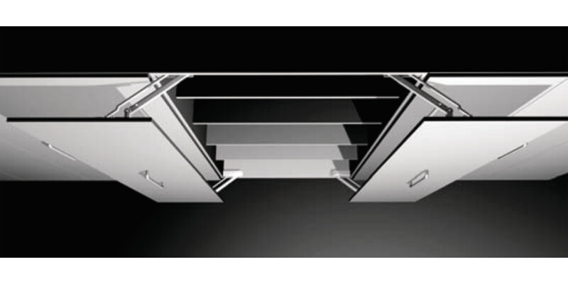 Door Opening Mechanism 450mm St Alu Col
