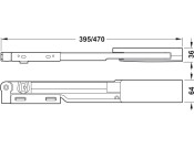 Door Opening Mechanism 450mm St Alu Col