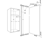 Door Opening Mechanism 450mm St Alu Col