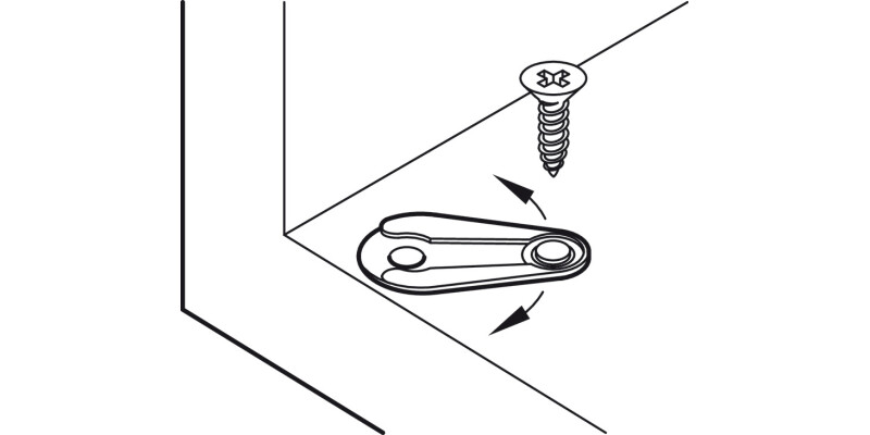 Pivot Hinge wo Stop Pl Brown