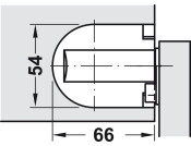 105D Chest Lid Hinge Grey/White