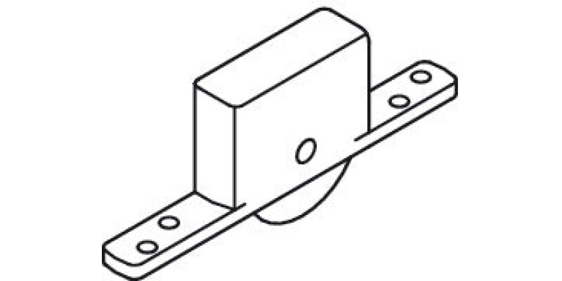 Bottom Roller, for Sliding Interior and Exterior Doors, Straightaway 720