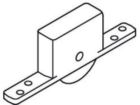 Bottom Roller, for Sliding Interior and Exterior Doors, Straightaway 720