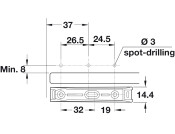 K Push Tech Conc Long Surface Mnt Wht