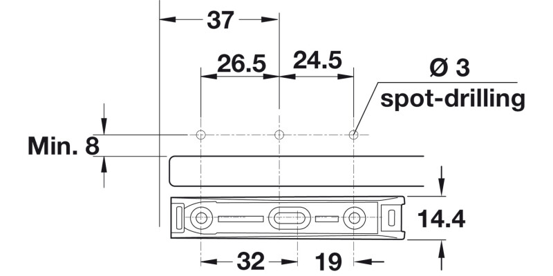 K Push Tech Conc Long w Magnet Wht