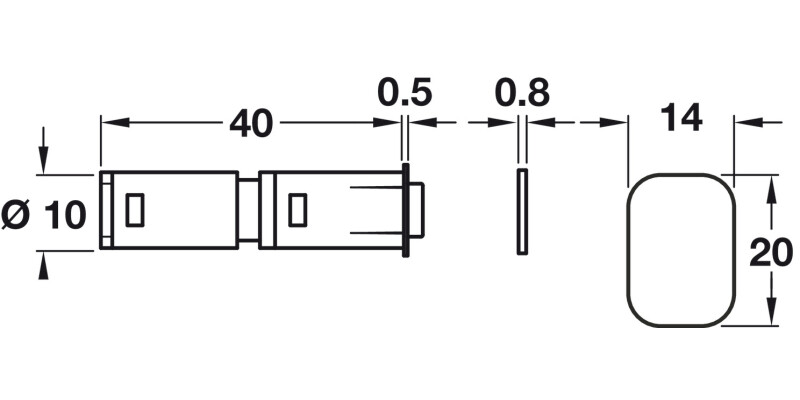 Push Magnetic-Add Catch wo Eject Pin