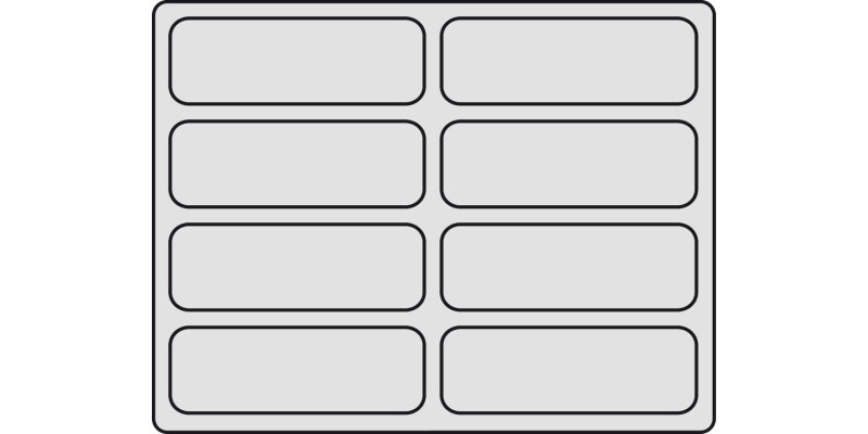 Variant D 35mm Tray 8 Compartments Wht