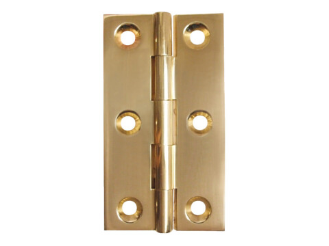 Broad Style Hinge, 75 x 42 mm, Brass