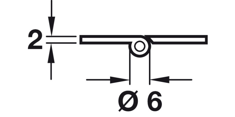 BRASS Broad Style Hinge 75x42mm Black finish