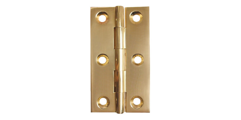 BRASS Broad Style Hinge 75x42mm Black finish