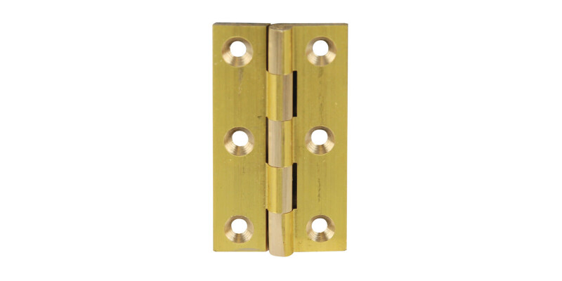 Broad Style Hinge, 51 x 29 mm, Brass