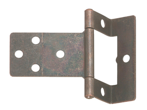 Flush Hinge, Cranked, Non Mortice, Steel