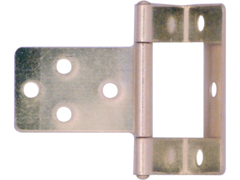 Flush Hinge Cranked 50mm Steel EB