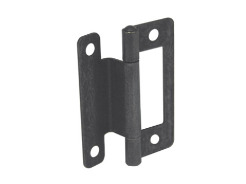 Cranked Flush Hinge 50mm Steel FB