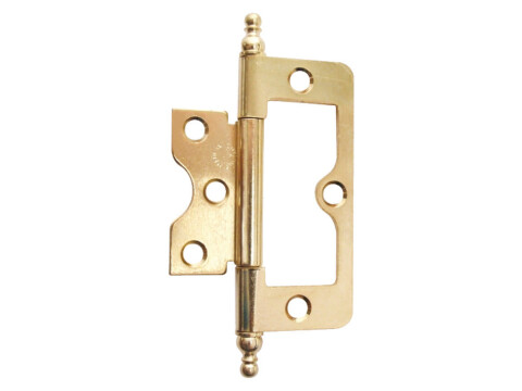 Flush Hinge 76x25mm MD Inset Steel FB